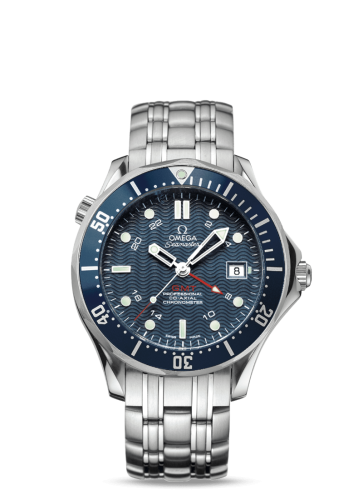 Omega Seamaster Diver 300M Co-Axial 41 GMT Stainless Steel / Blue / Bracelet